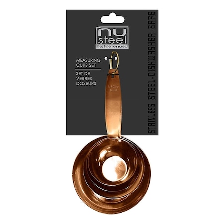 Nu Steel Stainless Steel Measuring Cup - Set of 4 Copper NU578077